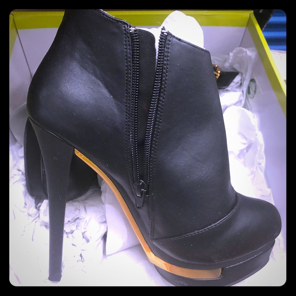 Black Stiletto Ankle Boots